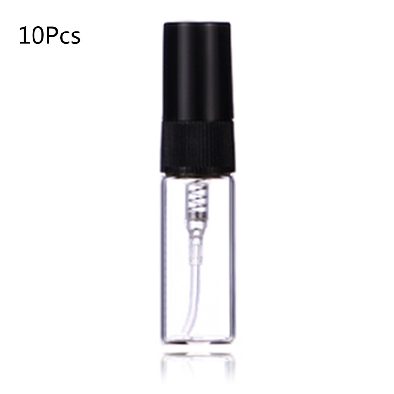 Set 10 Lọ Thủy Tinh Rỗng Dạng Xịt 2ml 3ml 5ml 10ml Đựng Mỹ Phẩm Tiện Dụng Khi Đi Du Lịch