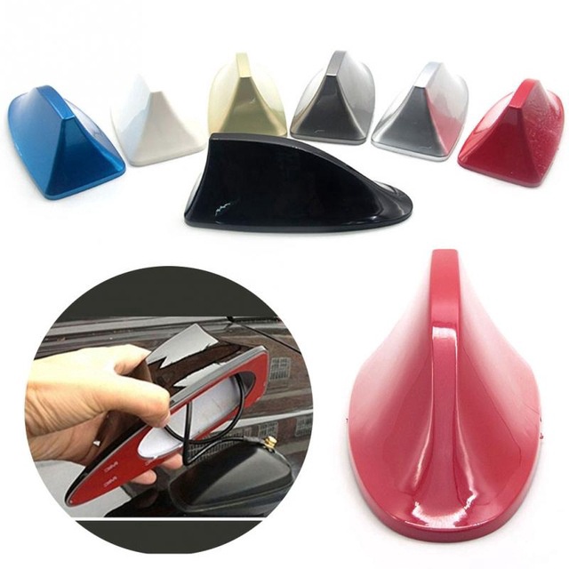 Ăng Ten Thu Sóng Radio FM / AM Hình Vây Cá Mập Màu Xám Dành Cho Ô Tô