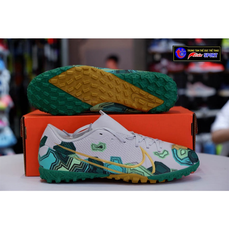 GIÀY đá bóng  Mercurial Vapor 13 Academy TF - xanh Lính(size39-45)