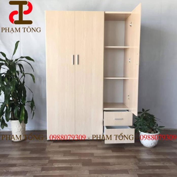 Tủ quần áo 3 cánh vân gỗ  Miễn phí giao hàng