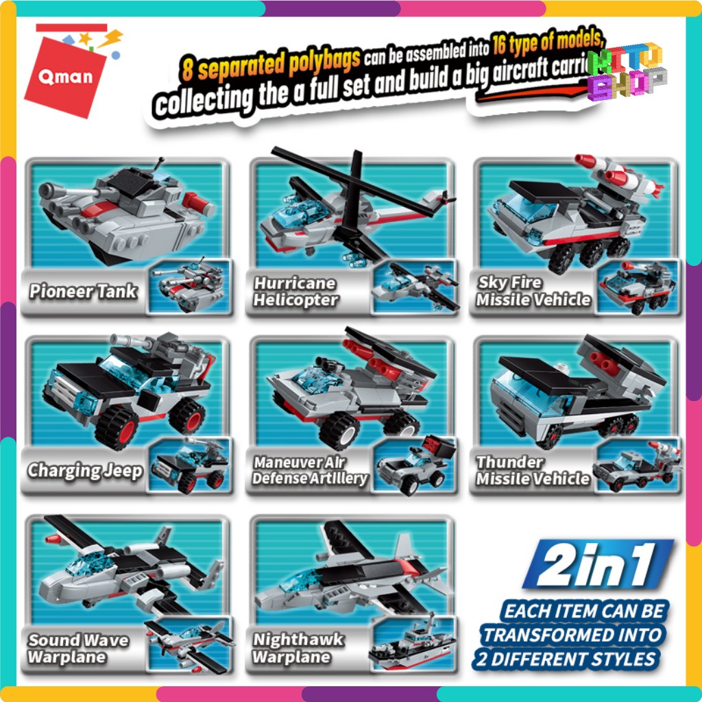 Bộ Đồ Chơi Xếp Hình Thông Minh Qman 678 Mảnh: Tàu Sân Bay Liaoning 1418 Cho Trẻ Từ 6 Tuổi