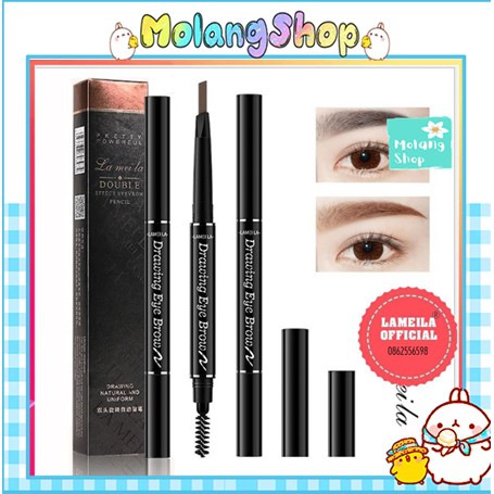 Chì kẻ lông mày Lameila Double Effect - Hàng Nội Địa Trung Molangshop