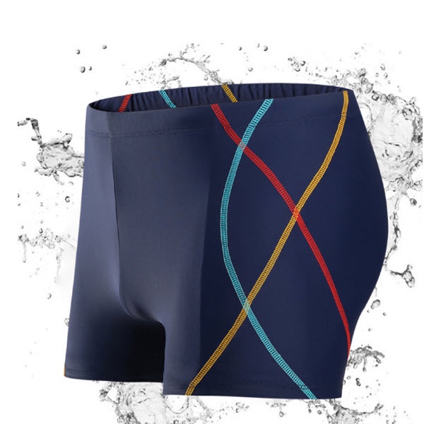 Quần Bơi Nam Tặng Kèm Nón Bơi Silicone Quần Bơi Thiết Kế Sọc Chất Liệu Polyester Spandex Cleacco QBS Boro Sport