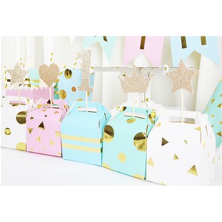 Hộp quà sinh nhật ép kim (SET 6 cái)