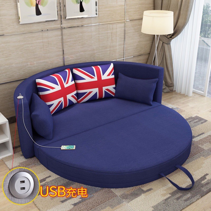 Giường sofa gấp đôi hình bán nguyệt