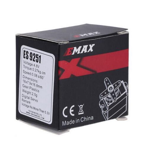 Set 4 động cơ Servo kỹ thuật số Emax ES9251II phiên bản nâng cấp 2.5g cho mô hình điều khiển từ xa