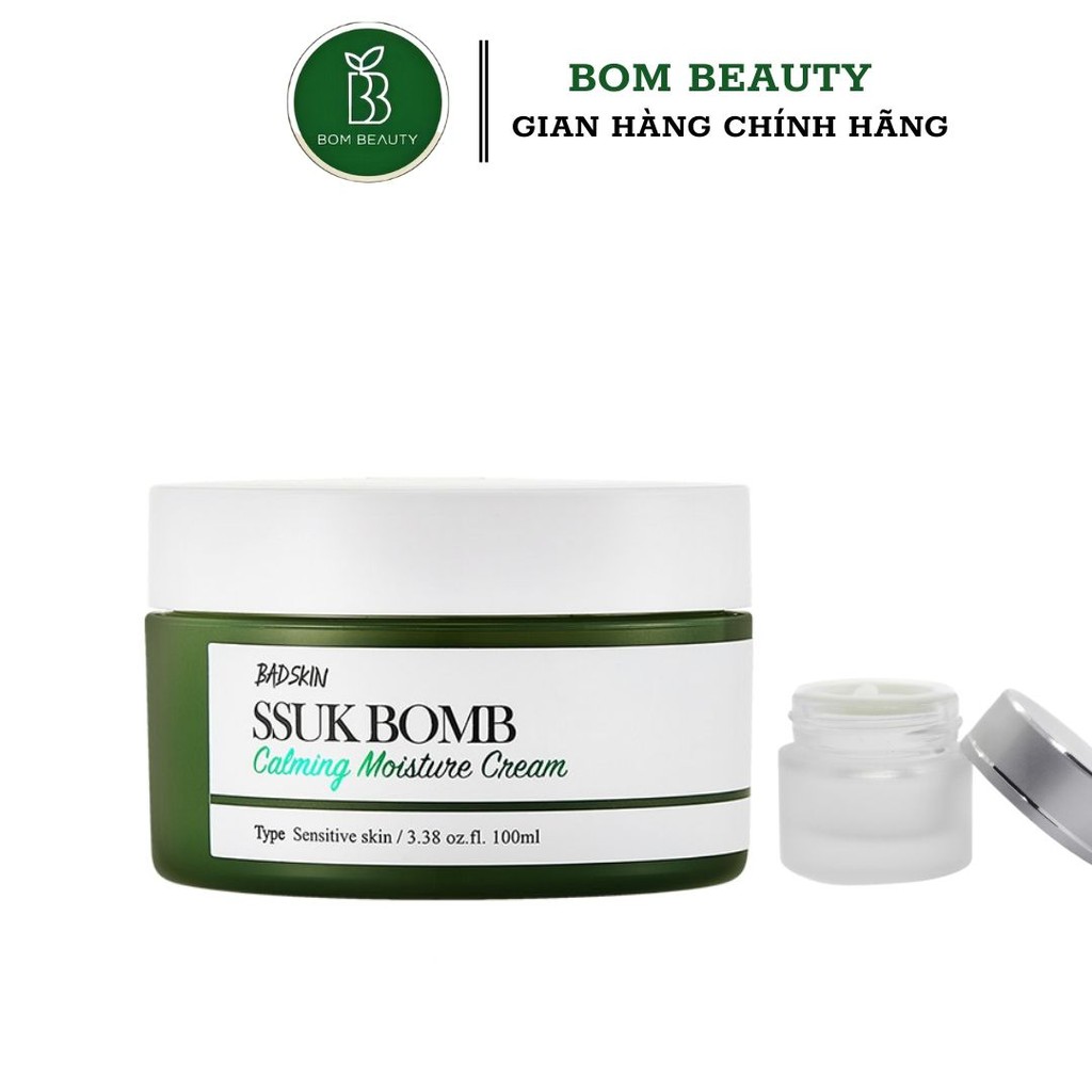 Kem dưỡng ngải cứu giúp dịu da BadSkin SSUK Bomb Calming Moisture Cream 100ml