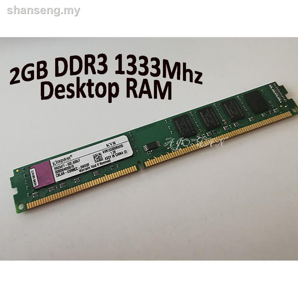 Bộ Ram Kingston 2gb Ddr3 1333mhz Pc3-10600 Kvr1333D3N9 / 2g Cho Máy Tính