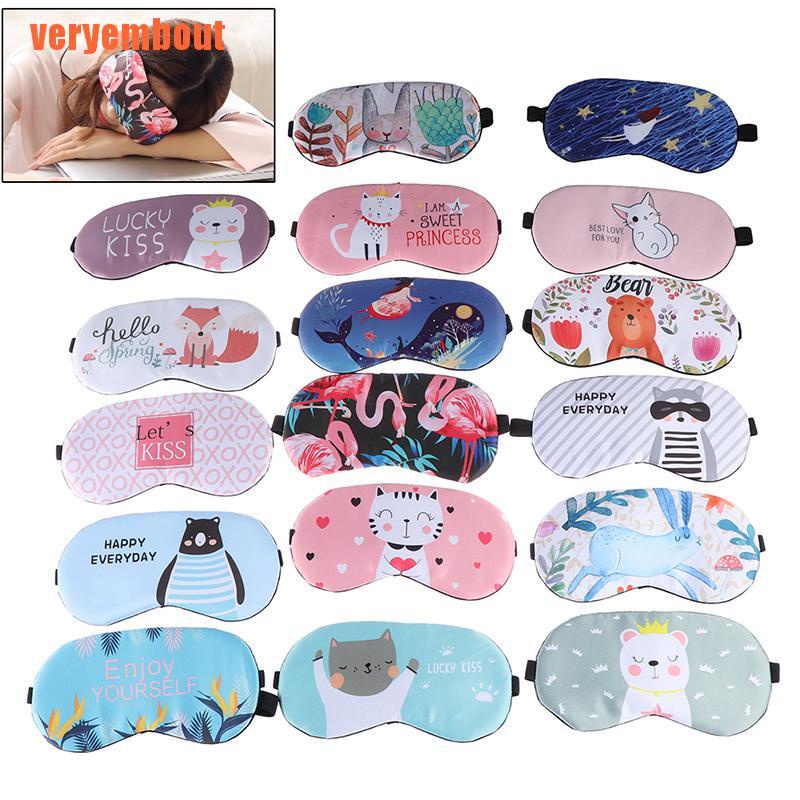 [Hàng mới về] Miếng bịt mắt ngủ vải cotton sáng tạo tiện dụng khi du lịch