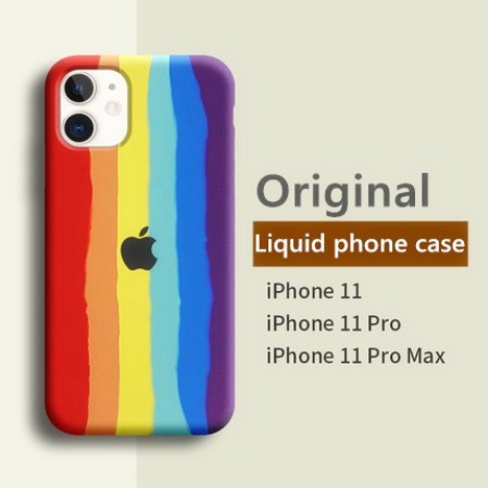Ốp Điện Thoại Silicon Họa Tiết Kẻ Sọc Màu Cầu Vồng Xinh Xắn Cho Iphone 11 Pro Max Xr Xs Xsmax 7 8 Plus Se 2020 | BigBuy360 - bigbuy360.vn