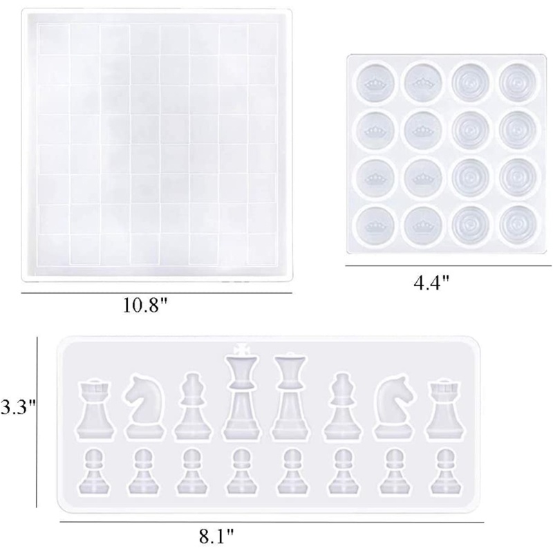 Khuôn Silicone Làm Bảng Cờ Vua Quốc Tế