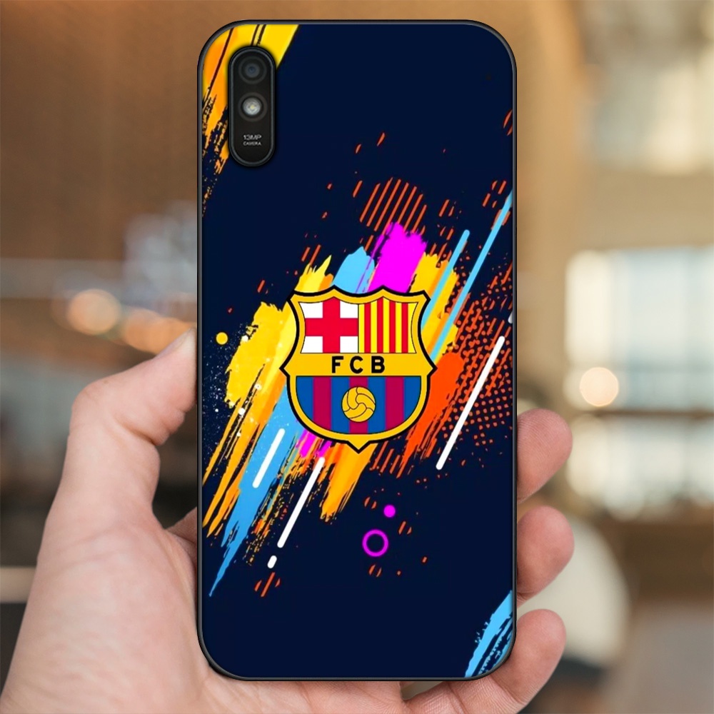 Ốp lưng Xiaomi Redmi 9A viền đen in hình Barcelona Barca