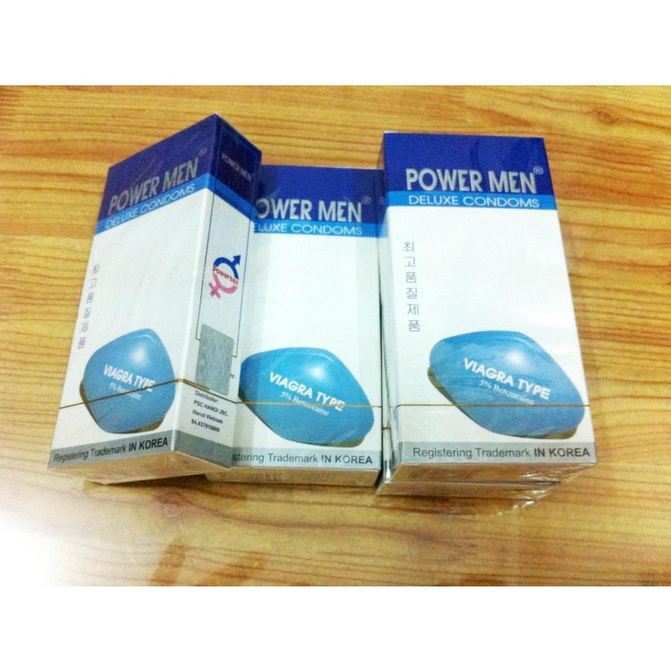 Bao Cao Su POWER MEN Viagra Type Siêu Mỏng Kéo Dài Thời Gian