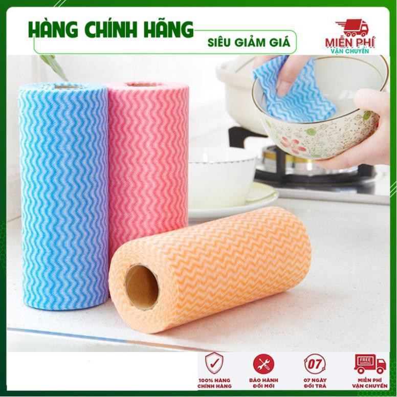 Cuộn khăn vải không dệt lau nhà bếp - Khăn Lau Bếp Thông Minh - Đồ Gia Dụng Thông Minh