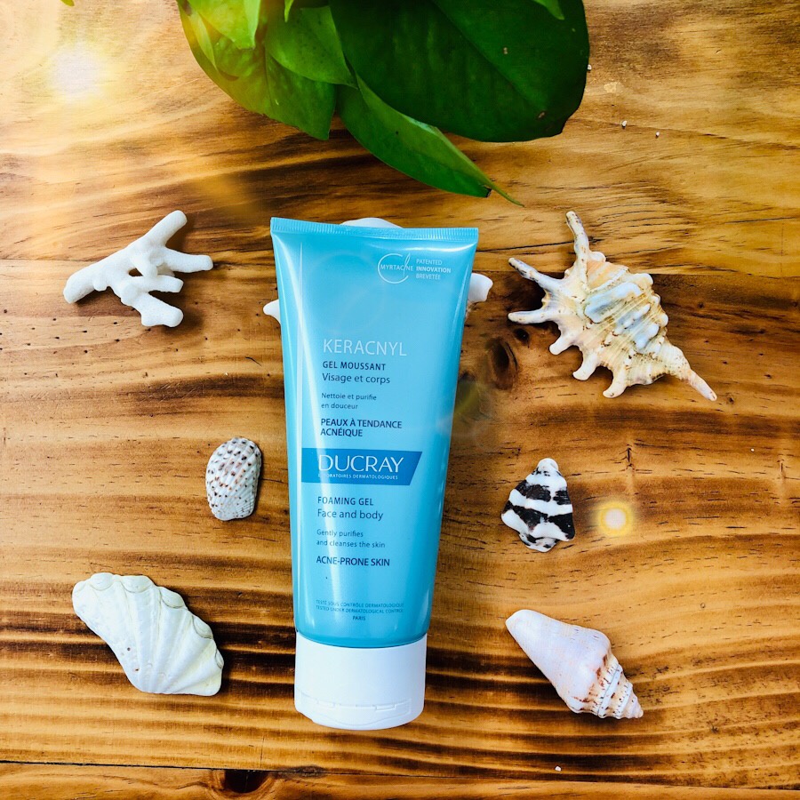 Ducray Keracnyl Gel Mousssant - Gel rửa mặt cho da nhờn và mụn