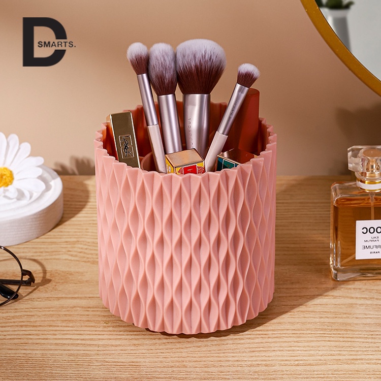 Hộp đựng cọ trang điểm thiết kế 5 ngăn xoay 360 kiêm đựng bút