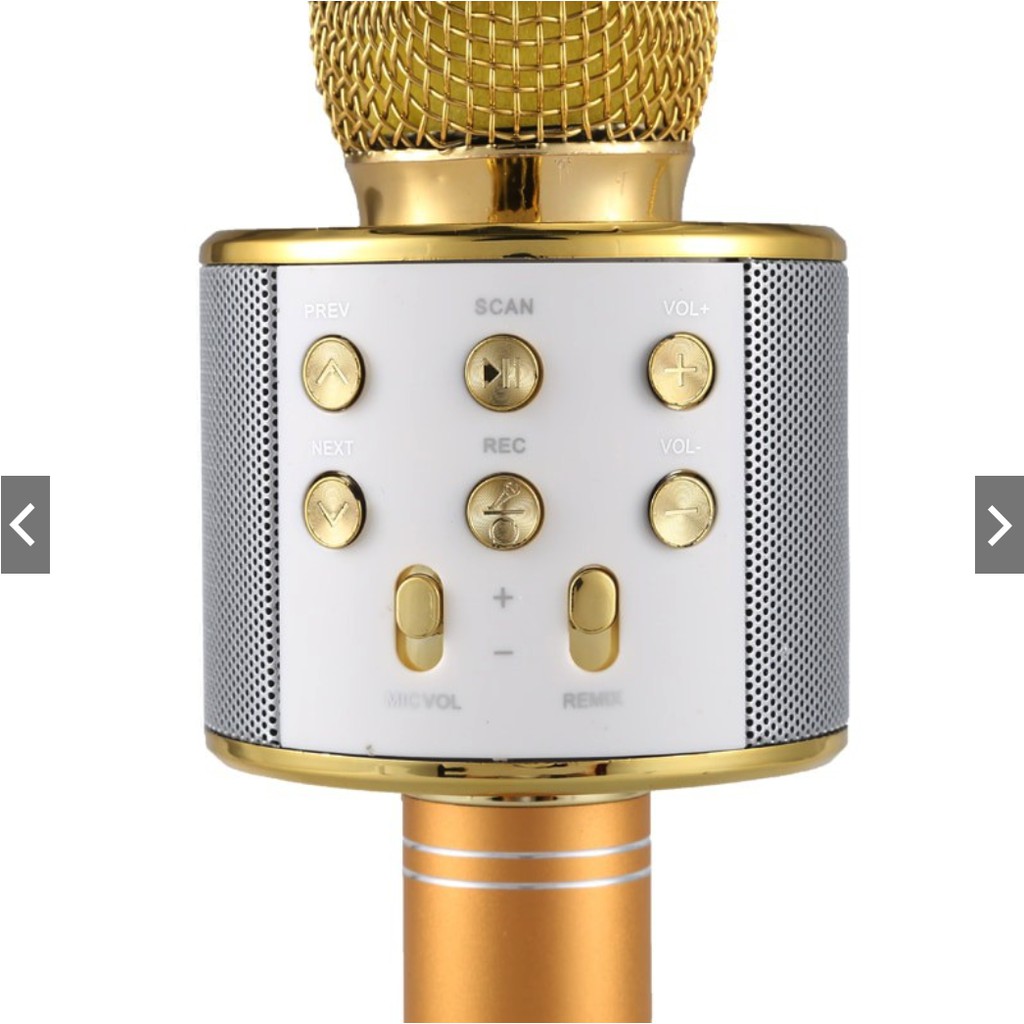 Micro Hát Karaoke Ws858 Kết Nối Bluetooth