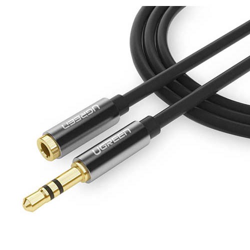 Dây Nối Dài Loa  1.5M UGREEN 10593 - Jack Audio 3.5mm Đầu Đực Sang 3.5mm Đầu Cái - Hàng Chính Hãng