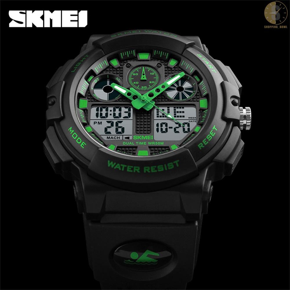Đồng hồ đeo tay mặt kim và kỹ thuật số chống thấm nước 5ATM thương hiệu SKMEI 1270 phong cách thời trang dành cho nam | BigBuy360 - bigbuy360.vn