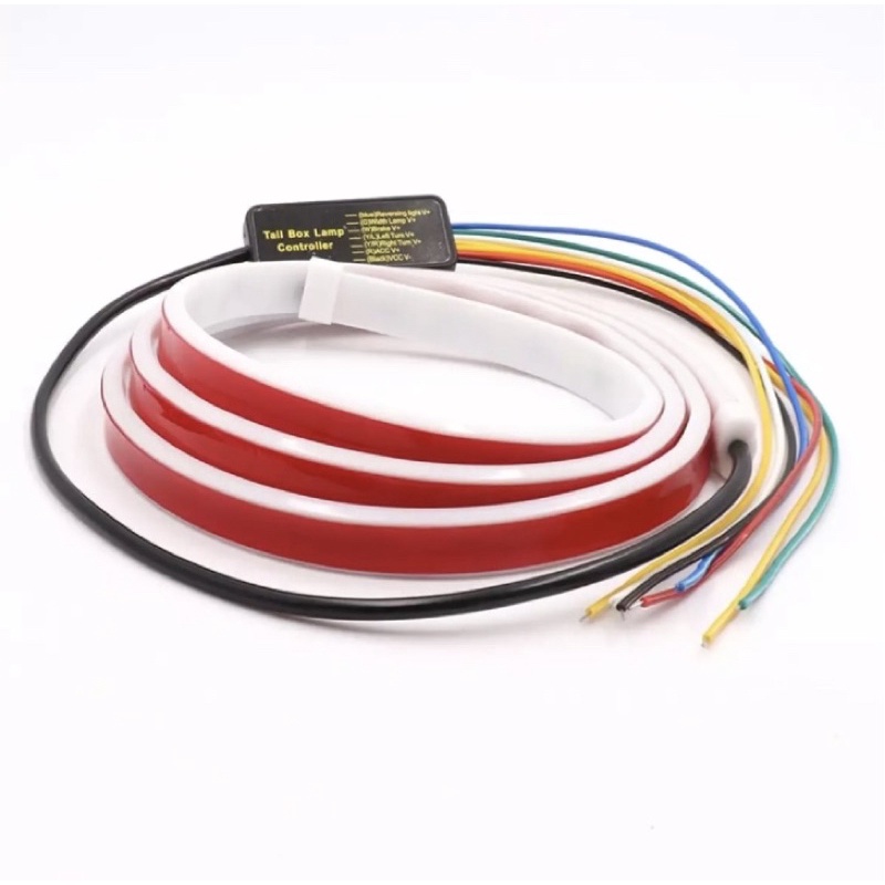 Dây Đèn Led Trang Trí Viền Cốp Sau Ô Tô Đầy Màu Sắc dài 1m2