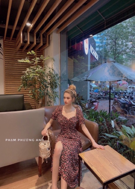 Đầm hoa 🌷Đầm suông hoa xẻ tà 🌷FREESHIP 🌷Nhập MADEBY20 giảm 20k đơn trên 300k | BigBuy360 - bigbuy360.vn