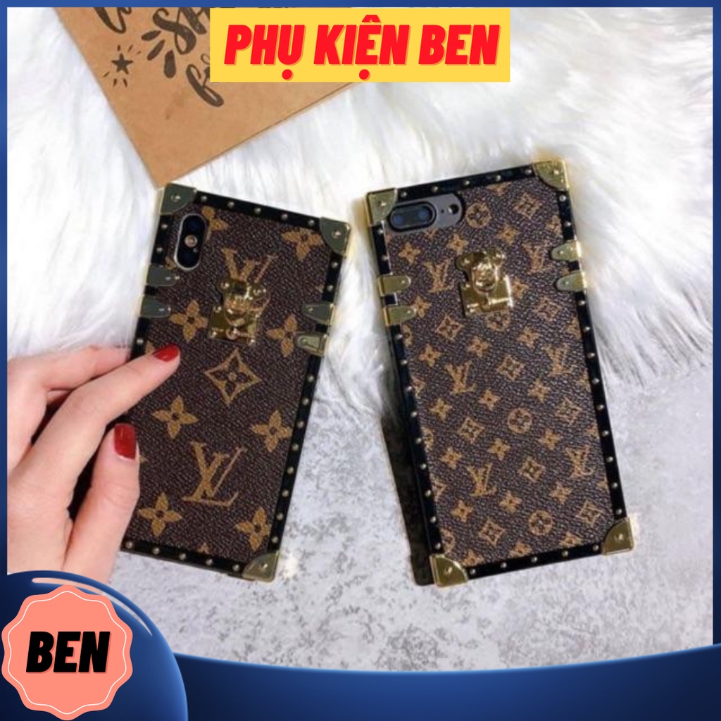 Ốp Vuông LV Sang Chảnh Chữ Nhỏ - Chữ To Dùng Cho Dòng Iphone 6G/7G/6P/7P/X/Xs/Xsmax/11/11Pro Max/12 6.1/12 Pro Max