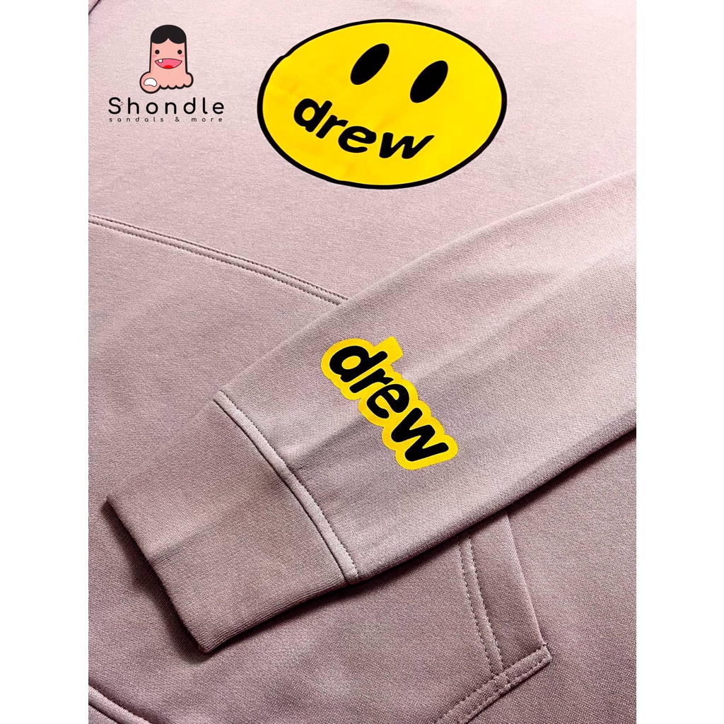 Áo Hoodie DREW NỈ Bông 2 lớp - Vải Cao Cấp - HD Tím