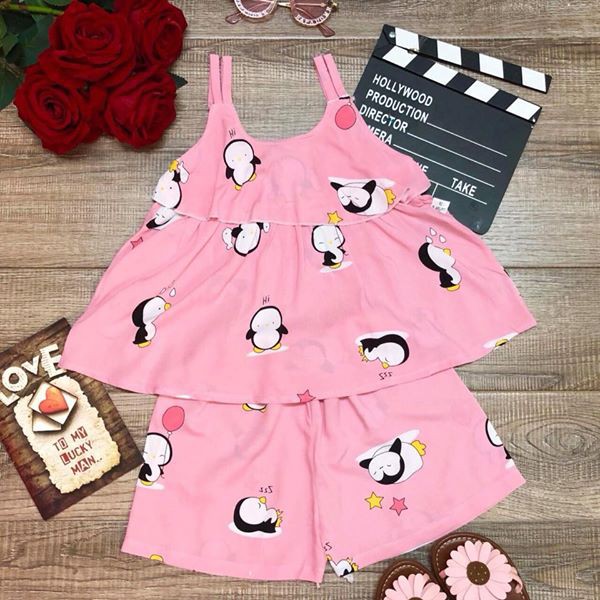 BỘ ĐỒ LANH LỤA CHO BÉ GÁI