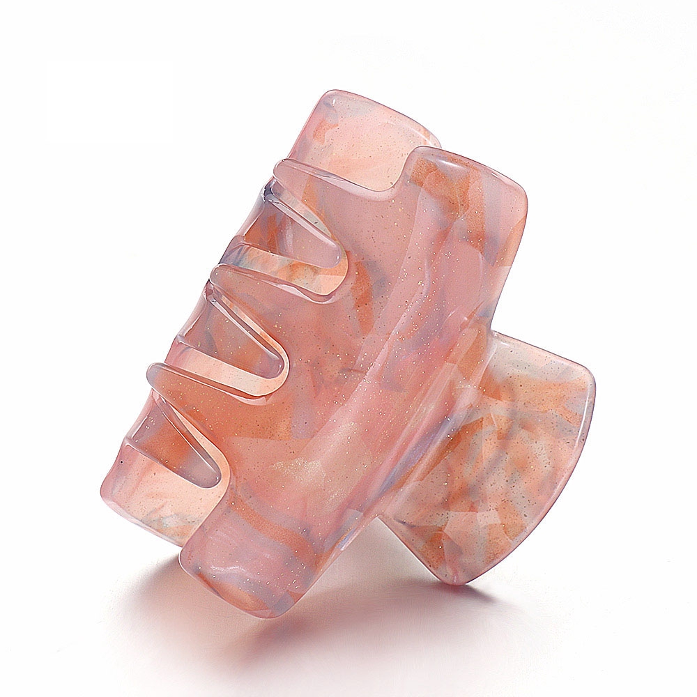 Kẹp tóc càng cua bằng nhựa dẻo màu trơn thời trang cho nữ