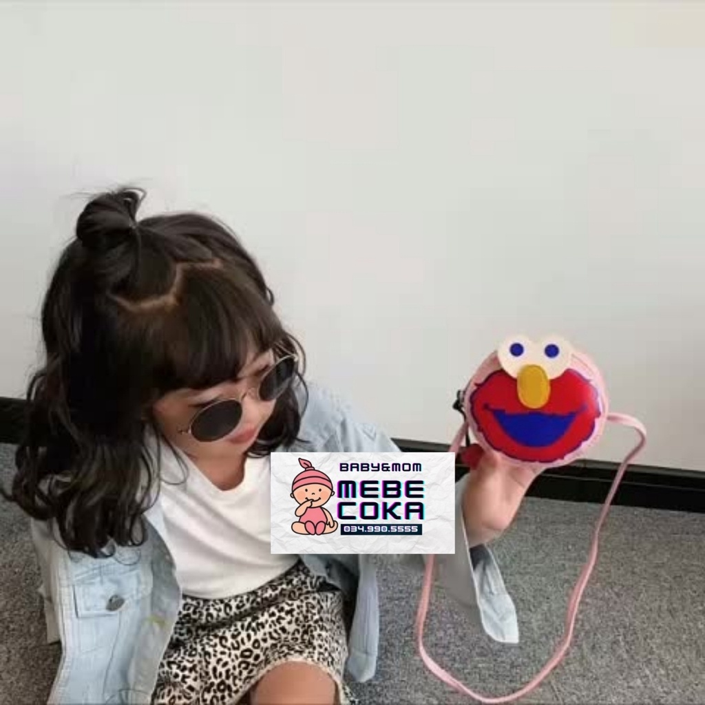 Túi đeo chéo mặt hề, túi mini dễ thương phong cách Hàn Quốc cho bé gái