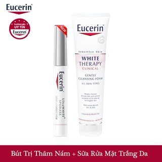 COMBO Eucerin Bút giảm thâm nám Spot Corrector + Sữa Rửa Mặt Gentle Cleansing Foam