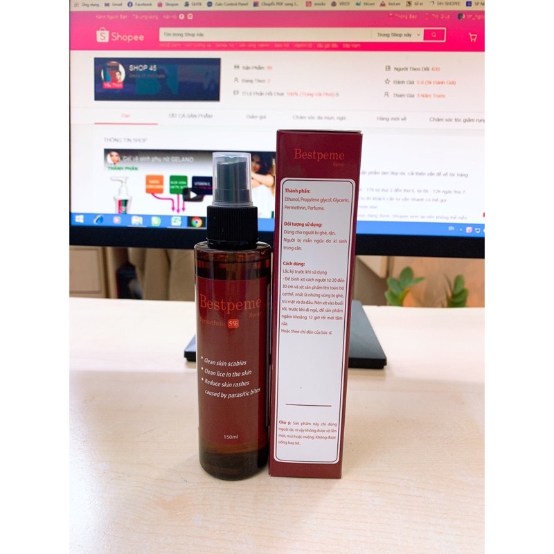 XỊT GHẺ BESTPEME 150ml