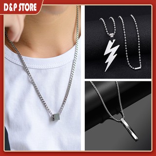 Dây chuyền nam Hiphop, thép titan không gỉ, vòng cổ phong cách Hàn Quốc, phù hợp đeo hàng ngày, đi làm, đi chơi