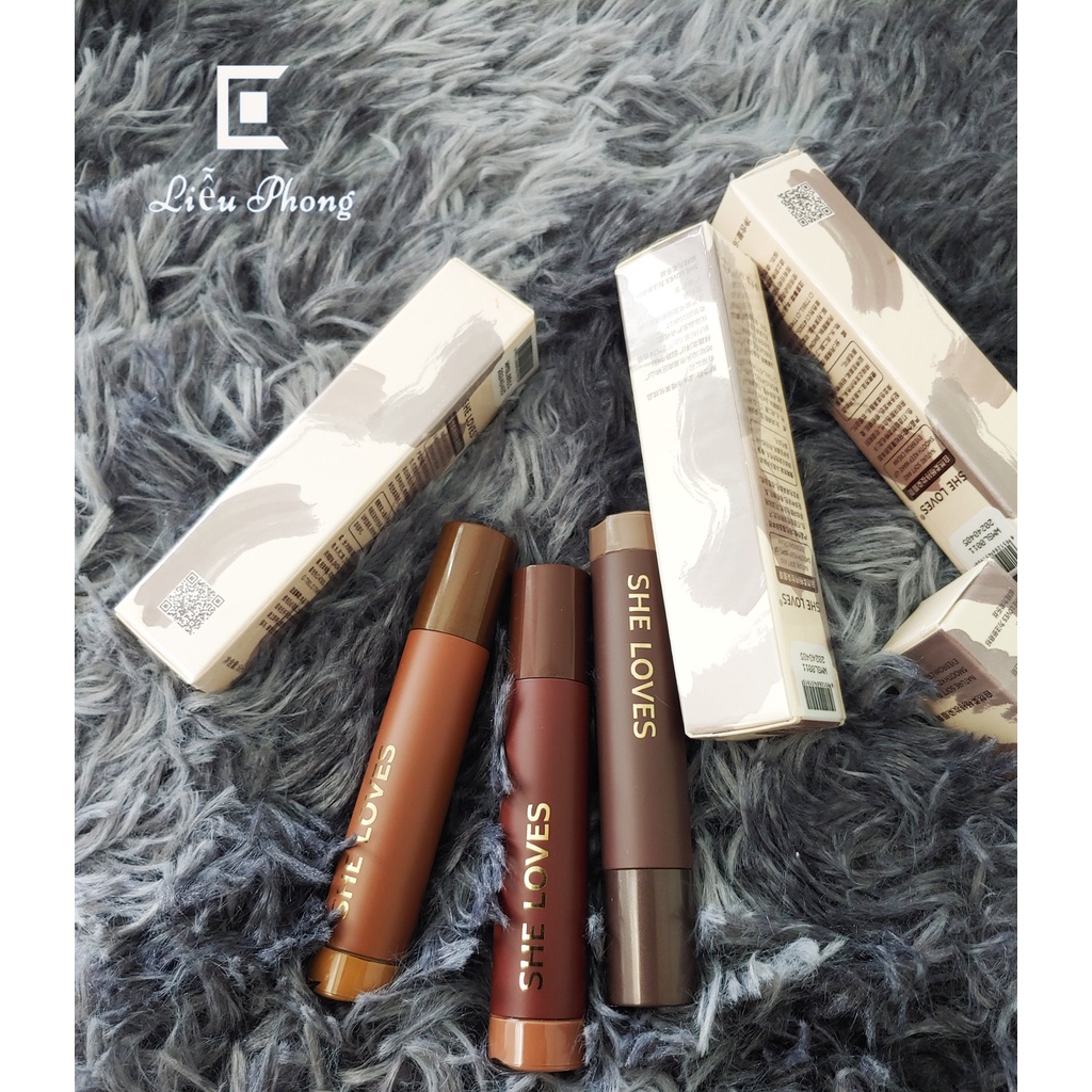 Mascara Chân Mày, Kem Lông Mày Chải Mi, Chuốt Mi SHELOVE Màu Đẹp Như Xăm, Bền Màu Chống Nước