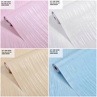 (tặngdụngcụ) Giấy dán tường vân chỉ nổi cuộn 10m có keo sẵn không thấm nước