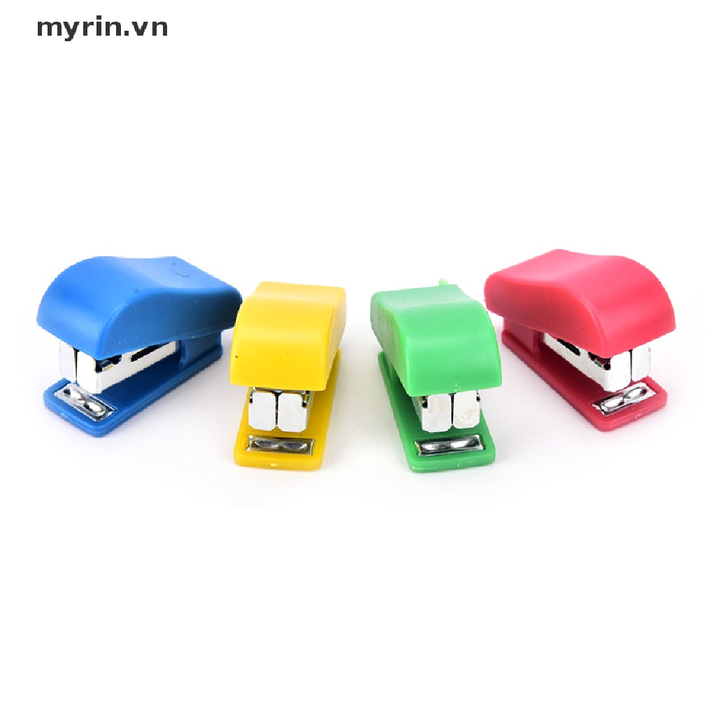 Đồ Bấm Ghim Mini Họa Tiết Hoạt Hình Kèm Đồ Bấm Ghim Tiện Dụng Cho Văn Phòng / Trường Học