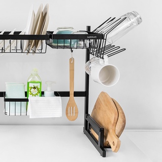 Kệ để trên bồn rửa Lock&Lock Dish Rack - màu đen LDR (2 kích thước)
