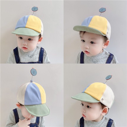 Mũ lưỡi trai chống nắng màu sắc thời trang cho bé