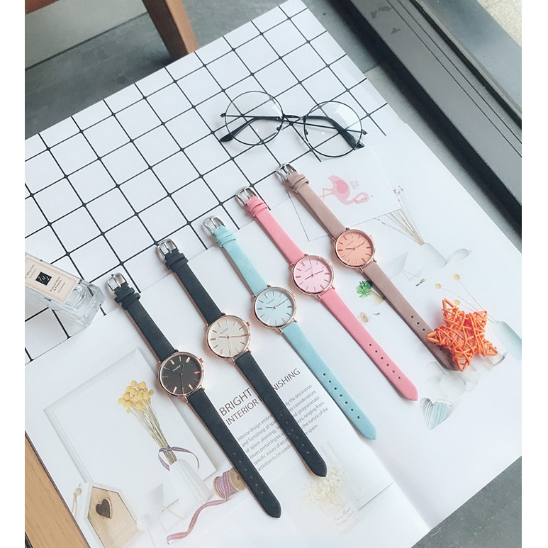 {Tặng lắc} Đồng Hồ Nữ Dây Da Kaxina x3 kim vạch Dây Da | BigBuy360 - bigbuy360.vn