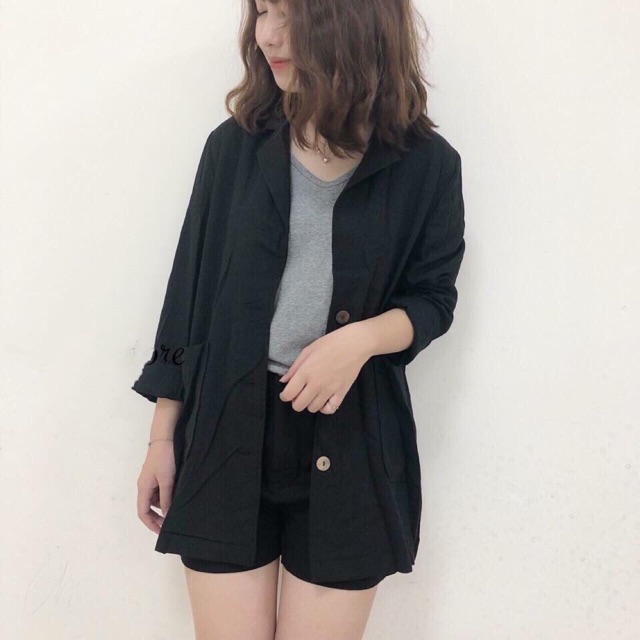 Set vest đen