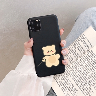 Ốp lưng iphone trơn gấu cục xúc 5/5s/6/6plus/6s/6splus/7/7plus/8/8plus/x/xr/xs/11/12/pro/max/plus/promax - Awifi T4-14