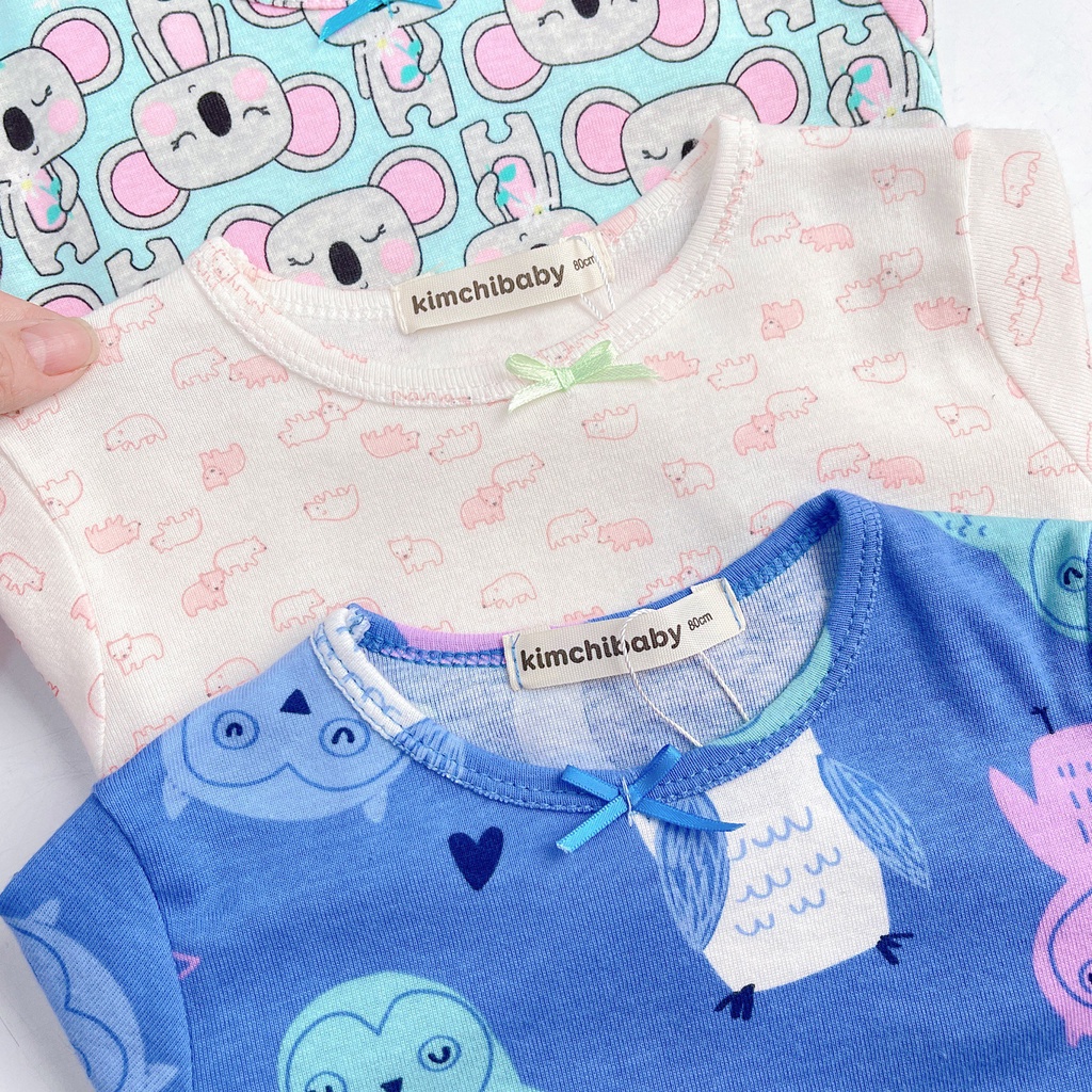 Đồ bộ thu đông bé gái chất cotton borip co dãn 4c Quần áo dài tay cho bé 1 2 3 4 5 6 tuổi