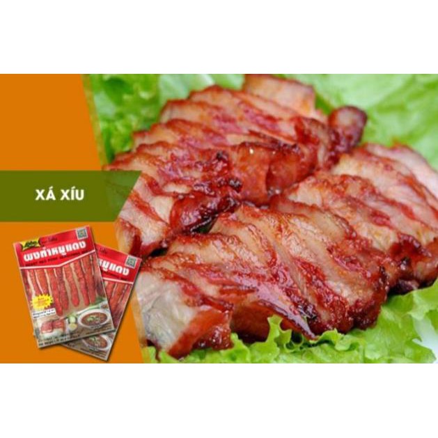 bột gia vị làm xá xíu lobo Thái Lan chay mặn dùng được [gói 100g]