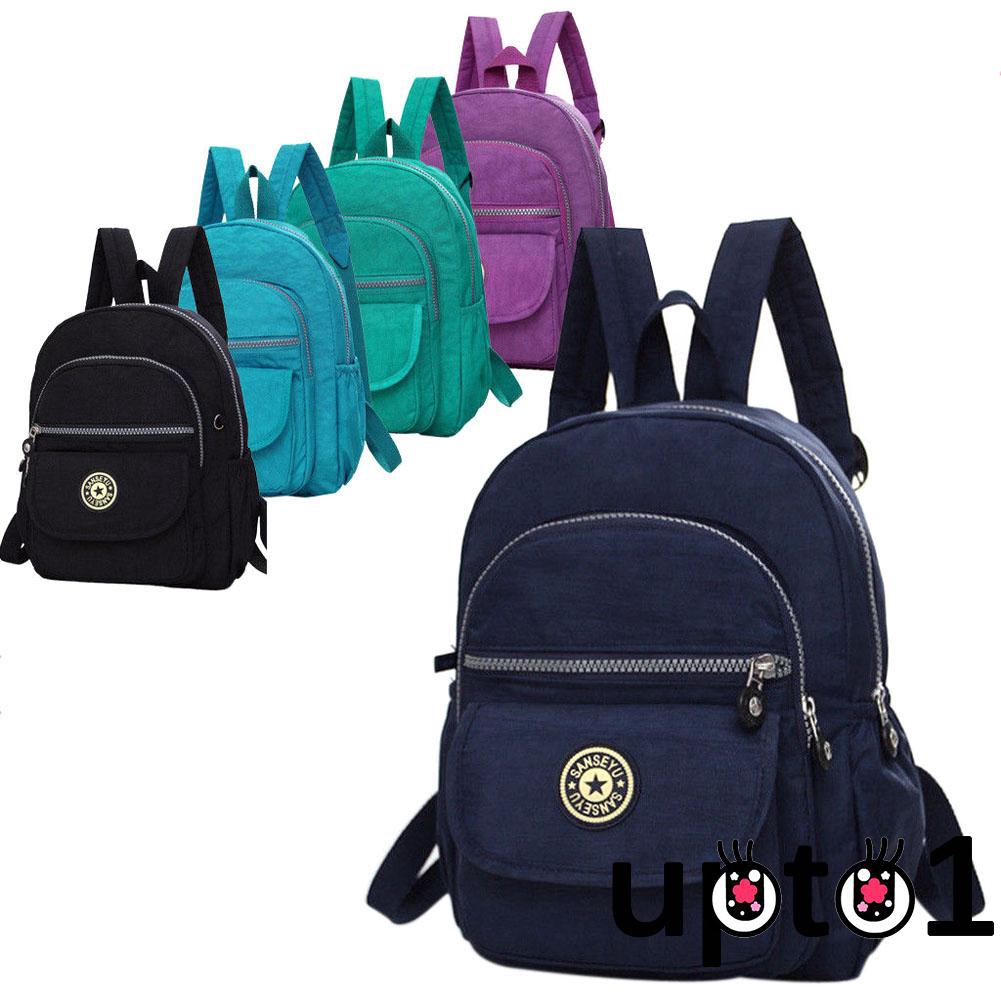 Ba lô mini vải nylon chống trộm chống nước kiểu dáng thể thao năng động cho nữ