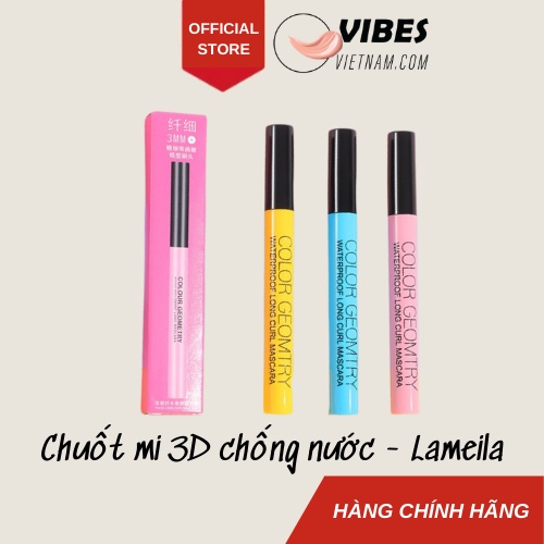 Mascara 3D Lameila siêu mảnh chống nước làm cong mi vỏ hồng vàng xanh vibesvietnam | BigBuy360 - bigbuy360.vn