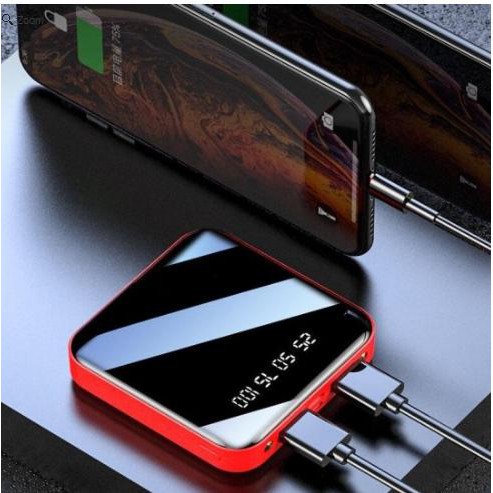 Pin Sạc Dự Phòng Power Bank Mini 10.000MAH, Nhỏ Gọn Dễ bỏ Túi Khi Mang Đi, Có Chức Năng Đèn Pin Đi Đêm Tiện Lợi