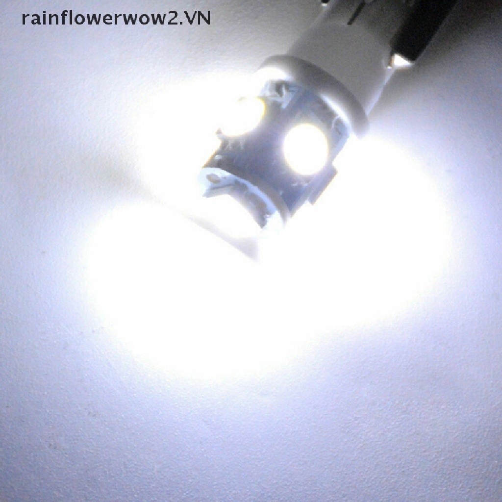 Bộ 10 Đèn LED T10 Wedge 5-SMD 5050 5W5 Ánh Sáng Trắng Chuyên Dụng