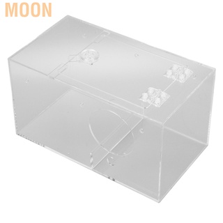 Hộp nuôi chim vẹt bằng acrylic trong suốt có thanh đứng và đệm lót