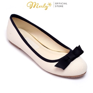 Giày búp bê nữ nơ Merly 1397