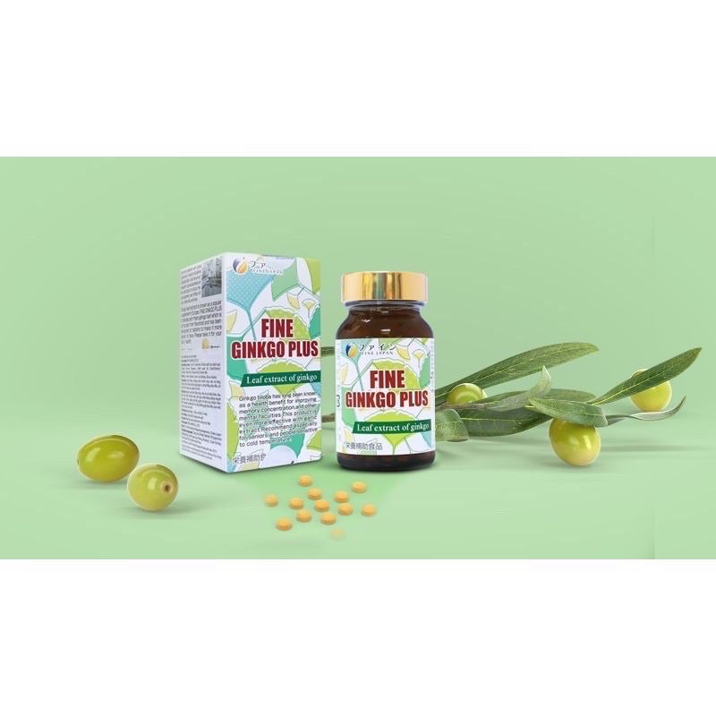 [CHÍNH HÃNG]Viên uống bổ não tăng cường trí nhớ Fine ginkgo plus Nhật Bản hộp 400 viên